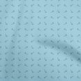 thumbnail image 1 of oneOone Tissu Jersey Coton Bleu Turquoise Tissu Rétro Imprimé Tissu au Mètre 58 Pouces de Large, 1 of 5