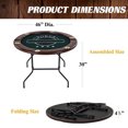 thumbnail image 2 of Barrington Billiards Poker Table with Rails, Cup Holders, Chips & Cards, 2 of 8