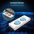 thumbnail image 5 of Support Vertical avec Ventilateurs de Refroidissement pour Console Xbox Series S, Ventilateurs à 3 Niveaux Réglables, Vitesse de Rotation avec Entrée d'Alimentation Type‐C, Chargement USB et Ports de Transmission de Données, Blanc, 5 of 5