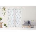 thumbnail image 3 of Safdie & Co. Curtain Panel Dolly Embroidered Palm 84L Aqua, 3 of 4
