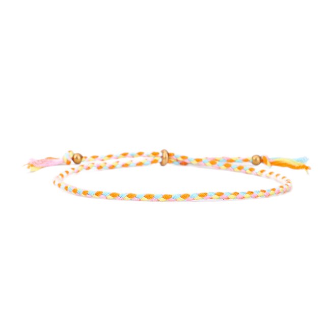 Bracelet Tressé Accessoire Mode Femmes Hommes Bracelet Bijoux Accessoires Fil Réglable Bracelets avec Frange Décors Type 19