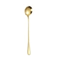 thumbnail image 1 of Lksixu Long Handle Stainless Steel Mixing Spoon Coffee Spoon Ice Cream Spoon Ice Tip Round Spoon Kitchen Gadgets, 1 of 2