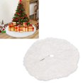 thumbnail image 4 of SnowWhite Xmas Tree Skirt, Wide Use Dense Christmas Tree Plush Skirt Excellent Structure Sophisticated  For Holiday Decorations L, 4 of 8