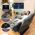 thumbnail image 2 of Costway Fauteuil Inclinable de Massage Zéro Gravité à Piste SL Relaxation38 avec Roulettes pour Pieds Extensibles Thaï, Commande Vocale, Gris, 2 of 10