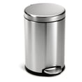 thumbnail image 1 of Simplehuman Poubelle de Salle de Bain Ronde à Pédale en Acier Inoxydable 4,5 Litres / 1,2 gal, Brossée, 1 of 7