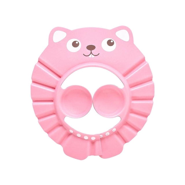 Baby Shower Hat Bathing Visor Cap Baby Hair Washing Waterproof EVA Shower Cap Cartoon Design Type 1