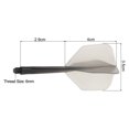 thumbnail image 2 of Uxcell 4BA Integrated Dart Shaft Flights Durable Dart Flight Set, Grey 6 Pack, 2 of 5