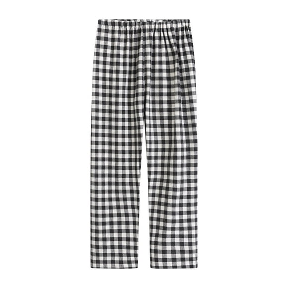 cllios Mens Cotton Pajama Pants, Lightweight Sleep Pants for Men Elastic Waist Soft Pjs Bottoms Lightweight Cozy Loungewear Sleepwear