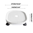 thumbnail image 1 of Rbaofujie Universal Wheel Round Plastic Base Mobile Flowerpot Tray Thickened Resin Universal Wheel with Brake Strap Water Box Drawer Tray with Wheel Flower Support, 1 of 5