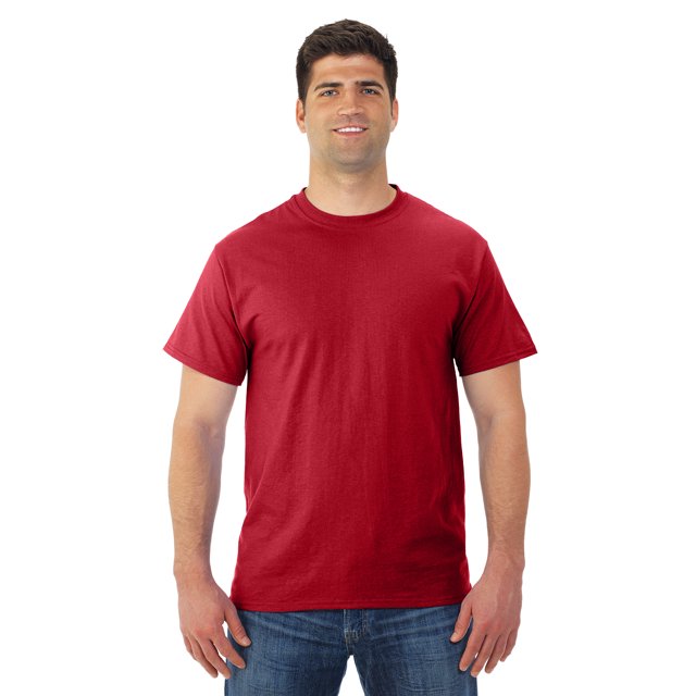 Jerzees Mens DRI-POWER Active Short Sleeve Crew T-Shirt, S, True Red