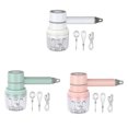 thumbnail image 4 of jesticaly Wireless Food Mixer Hand Blender USB Rechargeable Detachable Waterproof Egg Beater Household Kitchen Baking Tools Green, 4 of 6