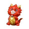 thumbnail image 2 of Resin Chinese Dragon Statue Souvenirs Cute for Bookshelf Entryway Home Decor B, 2 of 8