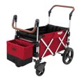 thumbnail image 3 of Keenz 7S Push Pull 2-Child Bambin Enfants Chariot Poussette sur Roues W / Canopée, Red, 3 of 12