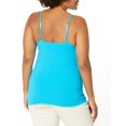 thumbnail image 4 of Hanes Camisole en Coton Extensible pour Femmes avec Soutien-Gorge Intégré, L, Turquoise Volant, 4 of 5
