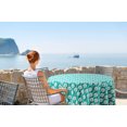 thumbnail image 2 of Vargottam Indoor/OutdoorRoundTablecloth 58 poucesTableau de patio imperméableTableaux,Printemps/ÉtéTableaux pour arrière-cour CircularTable/Bbqs/Picnic -Turquoise Blue, 2 of 8