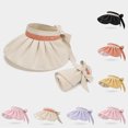 thumbnail image 4 of Black Sun Hat For Ladies Summer Foldable Thin Large Brim Empty Hat For Outdoor Sun Protection Lightweight And Comfortable Design Free Size, 4 of 4