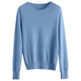 thumbnail image 3 of SHIXIAOO Chandail à Col Rond pour Femme, Chandail, Couleur Unie, Manches Longues, Robe Chandail Raglan, Chandail à Quart de Glissière, Chandail, 3 of 3