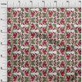 thumbnail image 2 of oneOone Silk Tabby Fabric Leaves & Floral Block Print Fabric By Yard 42 Inch Wide, 2 of 4