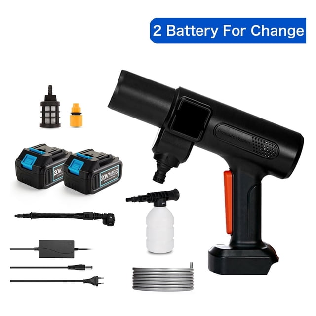 Brushless High Pressure Cleaner Washer Spray Water Gun Portable Car Wash Pressure Water Cleaning Machine For 18V Battery ,Easy Use