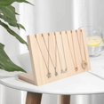 thumbnail image 1 of pitrice Necklace Jewelry Stand Wooden Slant Dangling for Pendant Tabletop Shows, 1 of 9