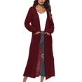thumbnail image 3 of MesaSe Cardigan Classique à Manches Longues pour Femmes, Ouvert, Doux, avec Poche, 3 of 3
