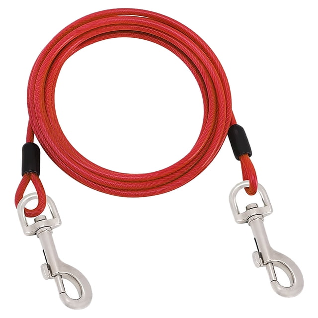 Heavy Duty Dog Tie Out Leash with Swivel for Large Dogs Outdoor Yard Camping Runner Secure Tethering