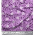 thumbnail image 1 of Soimoi Velvet Fabric Leaves & Rose Floral Print Fabric by Yard 58 Inch Wide, 1 of 3