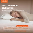thumbnail image 2 of VEVOR Protège-Matelas Chauffant 60x80 Po Grand Lit Réchauffeur Électrique Polaire Corail Arrêt Automatique, 2 of 9