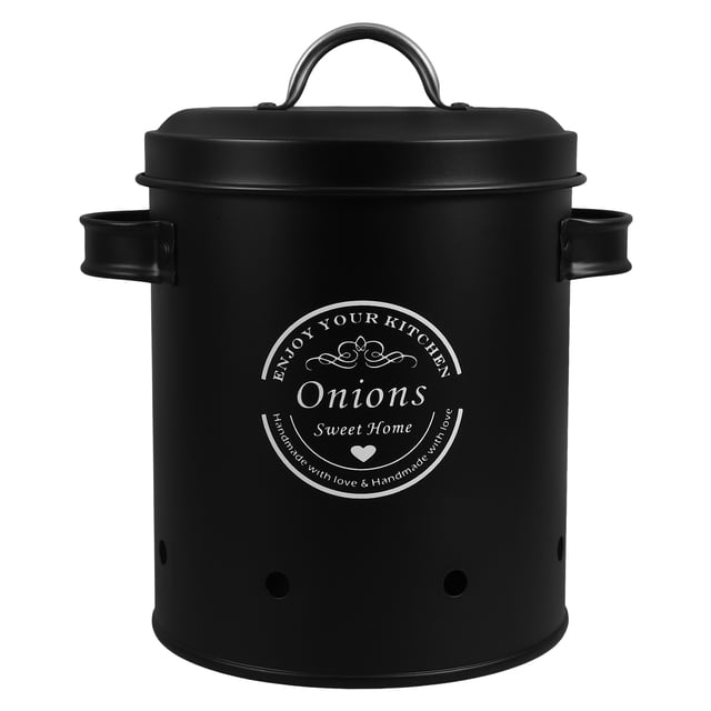 Vegetable Storage Bin Potato Onion Garlic Storage Canister Vegetable Fresh Keeper Jar