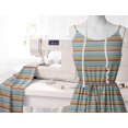 thumbnail image 5 of Soimoi Poly Georgette Fabric Horizontal Stripe Print Fabric by Yard 52 Inch Wide, 5 of 5