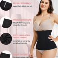 thumbnail image 3 of (Noir,G/TG)Entraîneur de Taille pour Femmes Ceinture de Contrôle du Ventre Gaine Ceinture de Taille Gaine Sculptante Ceinture de Récupération Post-Partum, 3 of 5