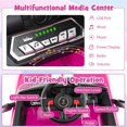 thumbnail image 4 of Costway 12V Licensed Ford Mustang Shelby GT500 Kids Ride on Car with Remote Control Pink, 4 of 10
