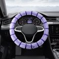 thumbnail image 4 of Steering Wheel Cover Car Steering Wheel Cover Imitation Wool Short Hair Winter Universal Handle Cover Warm and Cold Proof Lint Handle Cover Car Steering Wheel Cover, 4 of 6