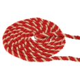 thumbnail image 1 of Unique Bargains 1/2Inch x 98Feet Natural Twisted Cotton Rope 3 Strand Tug of War Rope with Sealing Tape Red Brown, 1 of 6