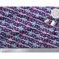thumbnail image 3 of Soimoi Poly Georgette Fabric Dot & Floral Artistic Print Fabric by The Yard 52 Inch Wide, 3 of 5