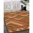 thumbnail image 3 of Ahgly Tapis Rectangulaire Orange Lavable en Machine, 7 Pieds x 10 Pieds, 3 of 7
