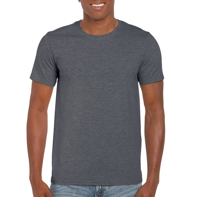 Gildan T-Shirt Softstyle pour Hommes, m, Gris Chiné Foncé