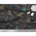 thumbnail image 3 of Soimoi Polyester Crepe Fabric Ship Ocean Decor Fabric Printed Yard 42 Inch Wide, 3 of 3