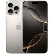 Refurbished Apple iPhone 16 Pro Max - 256GB – Natural Titanium – 48MP Triple Rear & 12MP Front Camera - Fully Unlocked Smartphone - Excellent Condition