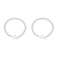 thumbnail image 3 of ZLight Collier en Argent pour Femmes Mode Fête Mariage Portable Collier Perle Os Ras-du-Cou Décoration de Cou Bijoux Cadeau d'Anniversaire 2 Ensembles, 3 of 6