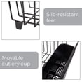thumbnail image 2 of Mainstays Large Metal Dish Drainer - Black, 2 of 6
