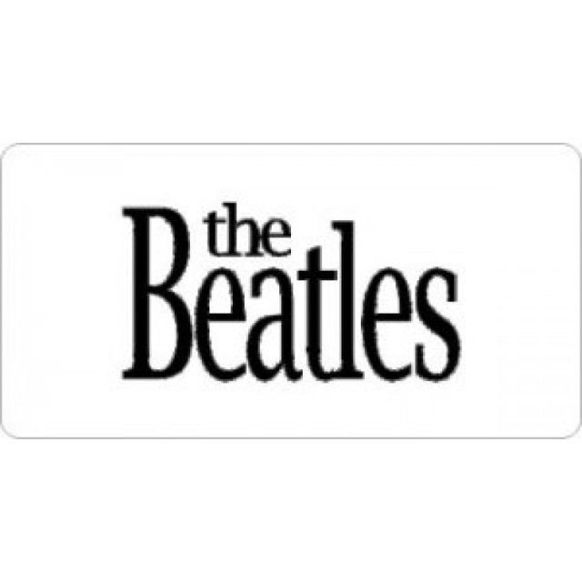 Les Beatles sur Plaque d'Immatriculation Photo Blanche