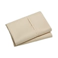 thumbnail image 1 of yulier 2Pcs Microfiber Queen Pillow Cases, Solid Color Super Soft Skin-friendly Cozy Pillowcases with Envelope Closure, Wrinkle, Fade and Stain Resistant Pillow Covers, 20x36, Beige, 1 of 5