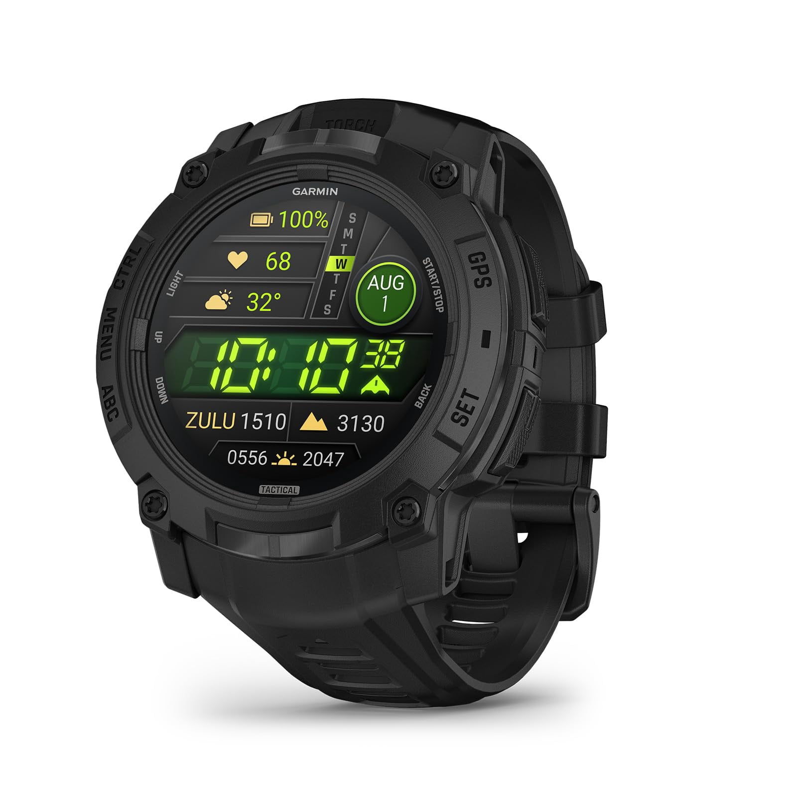 Garmin Instinct¬Æ 3 Tactical Edition, 50mm, Solar Charged Display, Rugged Outdoor GPS Smartwatch