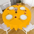thumbnail image 2 of 60 Round Tablecloth 60 Inch Round Tablecloth Round Tablecloth for Home Use Bar Restaurant Polyester and 9 Colors, 2 of 6
