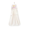 thumbnail image 2 of Jubipavy Household Hanging Hand Towels Corals Fleece Solid Color Children's Hand Towels Cute Piglet Style, 2 of 6