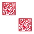 thumbnail image 1 of ZheElen 4piece Lightweight Hanging Divider Screens For Versatile Space Foldable Red Bird Chart 2Set, 1 of 6