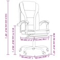 thumbnail image 4 of vidaXL Adult Reclining Office Chair Dark Grey Fabric, 4 of 5
