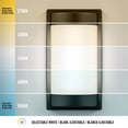 thumbnail image 4 of Artika Fogo Matte Black Modern LED Outdoor Wall Light 5 CCT Dimmable, 4 of 9
