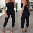 thumbnail image 3 of DEBGFS Generic Women's Off Shoulder Jumpsuit, Black, Size L,black,L, 3 of 4